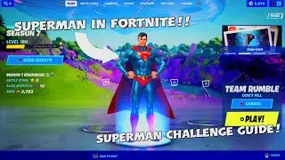How To Unlock The Superman Skin! - Fortnite