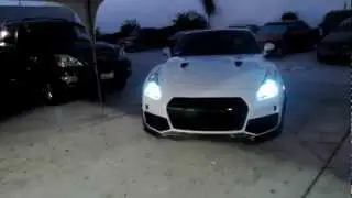 Nissan GTR R35 Wrapped in Avery Pearl White By Impressive Wrap
