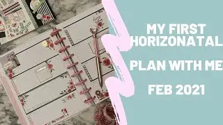 Plan With Me | My First Horizontal Happy Planner Spread | Organized Flamingos