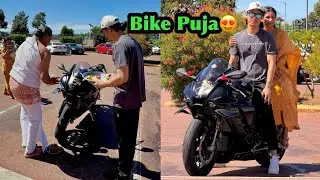 Yamaha R1 Puja Gardai With Wife 😍