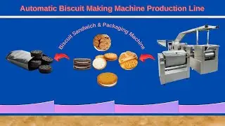 Automatic Biscuit Making Machine Production Line |  Sandwich Biscuit making | Biscuit maker line