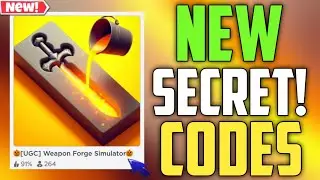 WEAPON FORGE SIMULATOR New Codes 2023!! | ROBLOX *SECRET* CODES [UGC]