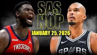 San Antonio Spurs vs New Orleans Pelicans Full Game Highlights &ndash; January 25, 2026 | NBA Season