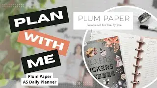 🎃 DAILY PLAN WITH ME 🎃 Plum Paper Planner | Plum Paper | A5 Planner | 10/25/25