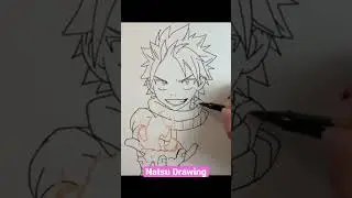 Natsu Dragneel | Fairy Tail #shorts #drawing #howtodraw #tutorial #artist #draw #fairytail #natsu