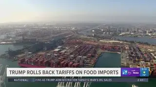 Trump rolls back tariffs on food imports