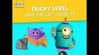 Tricky level - Save the cat. Level 39 - Code Land
