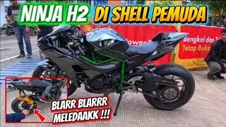 SUARA EXHAUST NINJA H2‼️MOGE LANGKA DI SHELL SURABAYA BIKIN MELONGO SEMUA.MAKIN VIRAL⁉️💥🔥🔥 #ninjah2 
