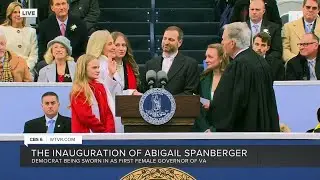 Watch inauguration of Abigail Spanberger, Virginia's 1st female governor