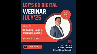 Series #7 Let's Go Digital Webinar Series | Branding, Logo & Packaging Ideas by KC Ooi (KC The Boss)