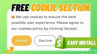Add Cookie Banner To Shopify | 100% FREE