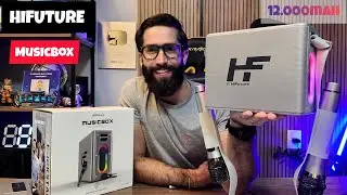 HIFuture MUSICBOX 100W Rms: 2 MICROFONES Wireless e Bateria de 12.000 Mah! LINDA DEMAIS! 😍(Analise)