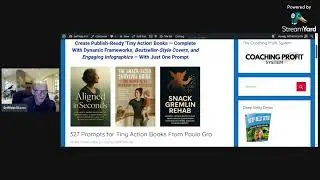 327 Prompts for Tiny Action Books From Paulo Gro - AI Prompts Generate Cover, Contents, Publish KDP