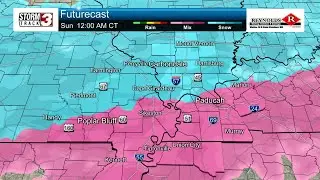The latest timeline of on and off snow with the combination of sleet and freezing rain is here.