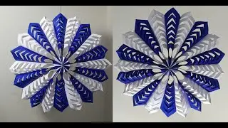 DIY 3D Paper Snowflake || Christmas Decoration Ideas || Paper Snowflake Craft  #papersnowflake