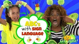 ABC'S with sign language | Nursery Rhymes Video | GloZell and the GloBugz!