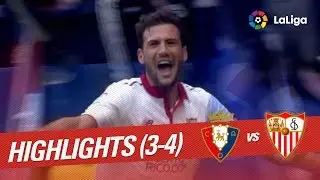 Resumen de Osasuna vs Sevilla FC (3-4)