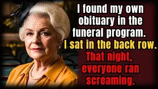 I Found My Own Obituary In The Funeral Program📰. I Sat In The Back Row. That Night, Everyone Ran...