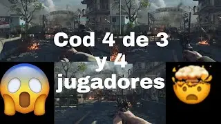 Como jugar cod bo 4, de 3-4 jugadores/ How to play cod bo 4, of 3-4 players. (xbox one)