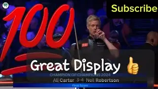 Neil Robertson vs Ali Carter Highlight Champion of Champions 2024 #snooker