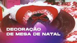 DECORAÇÃO DE MESA DE NATAL