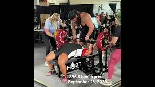 396.8 bench press from the 2021 Showdown meet! 4th heaviest raw bench by a woman