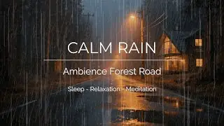 🌧️ Calming Rain Sounds for Sleep (NO THUNDER, NO ADS) - Natural Rain in Forest at Night for Rest