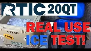 Тест на удержание льда RTIC 20QT и RTIC Softpak 20