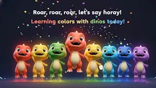 Learn Colors with Dinosaurs | Dinosaur Cartoon | Leaning Colors is Fun