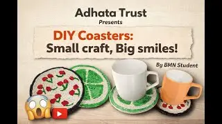 These Handmade Coasters Look EXPENSIVE… But Cost Almost Nothing! 😱| Adhata Trust | Senior Citizens