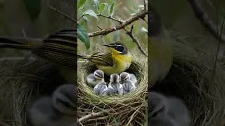 Willow Warbler Nestled Low in Earth and Calm #warbler #birds #wildlife #birdnest #nature #aiart
