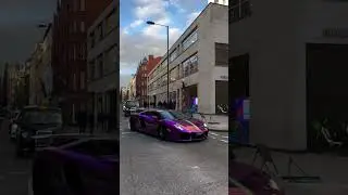 Check Out this Sick Chrome Purple Lamborghini Aventador | #shorts #supercar #lamborghini #aventador