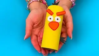 DIY Angry Birds Paper Craft | Easy Paper Bird Craft for Kids #diy #craft #craftyfun #kids