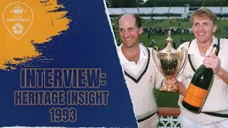 Derbyshire's Trophy Wins revisited: 1993 Benson & Hedges Cup