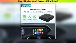 CARABC Wireless Carplay Suitable For Mercedes Benz A B C E CLA GLA GLK ML Sprinter NTG4.5 Becker