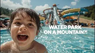 We went to a Water Park on a MOUNTAIN ! ( Les Sommets Review Fun for Kids & Parents )
