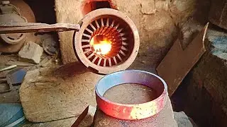 Making A Wootz Afghan Knife From Old Bearing 