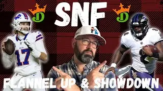 NFL DFS DraftKings Showdown Picks LIVE Strategy For Ravens-Bills Sunday Night Football Lineups
