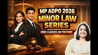 MP ADPO 2026 MINOR LAWS SERIES | ANNOUNCEMENT | FREE CLASSES ON YOUTUBE