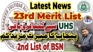 UHS and SZABMU New Merit Lists Uploaded | Latest Updates