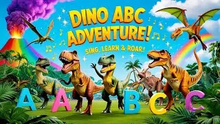 ABC Dinosaur Song 2025 | Learn the Alphabet with Prehistoric Friends!