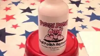 (ASMR SOUNDS)Piggy Paint Hypo Allergenic Nail Polish Remover... CRUELTY FREE