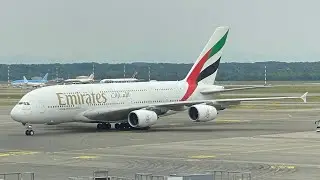 Taking off from Milan Airport MXP to DXB dubai with emirates Airbus A380-800. @emirates @airbus