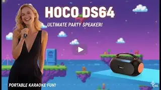 Hoco DS64 30W Bluetooth Speaker Review | Karaoke Mic & LED Light