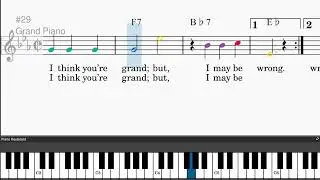 I May Be Wrong (But I Think You're Wonderful!) by Harry Ruskin - Easy piano tutorials with lea...