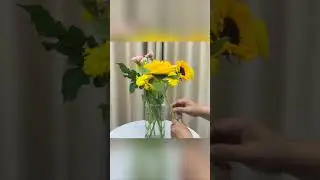 Yellow Flower Arrangement for Home Decor Calm & Aesthetic😍#shorts#Diy#homemad#florist