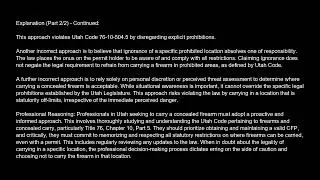 Utah  Concealed Firearm Permit  CFP  Exam  Optional  Free Practice Test And Answers Updated
