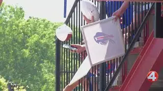 Bills fans bring energy to the stands of St. John Fisher for Bills training camp