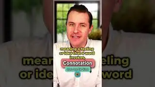 Connotation - Meaning, Pronunciation, Synonyms and an Example Sentence (English Word of the Day)
