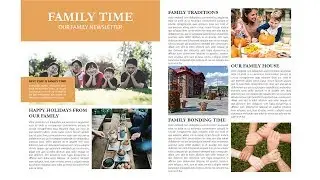 Indesign Tutorial: How to create family newsletter in indesign